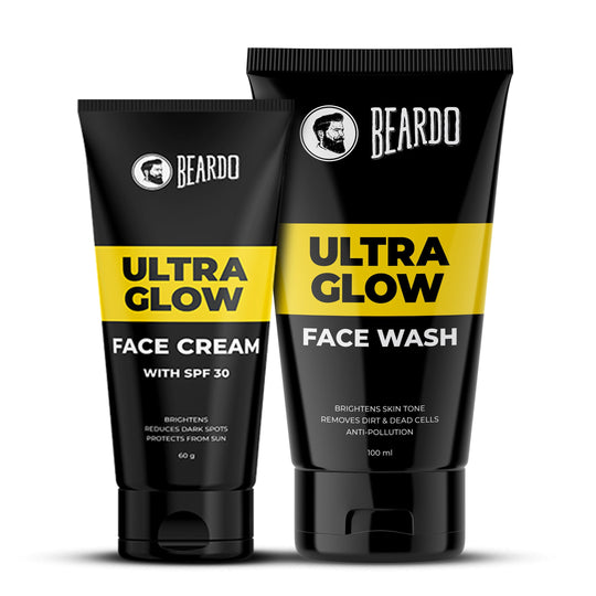 Beardo Ultraglow Face Cream & Ultraglow Facewash Combo - Buy from Indicrest