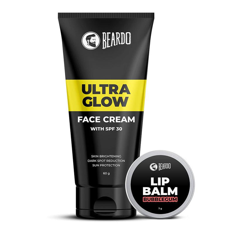 Beardo Ultraglow Face Cream & Lip Balm Bubblegum Combo - Buy from Indicrest