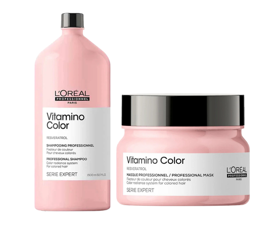 L'Oreal Professionnel Vitamino Color Shampoo 1500ml | Vitamino Color Mask 500ml Combo Buy at Indicrest