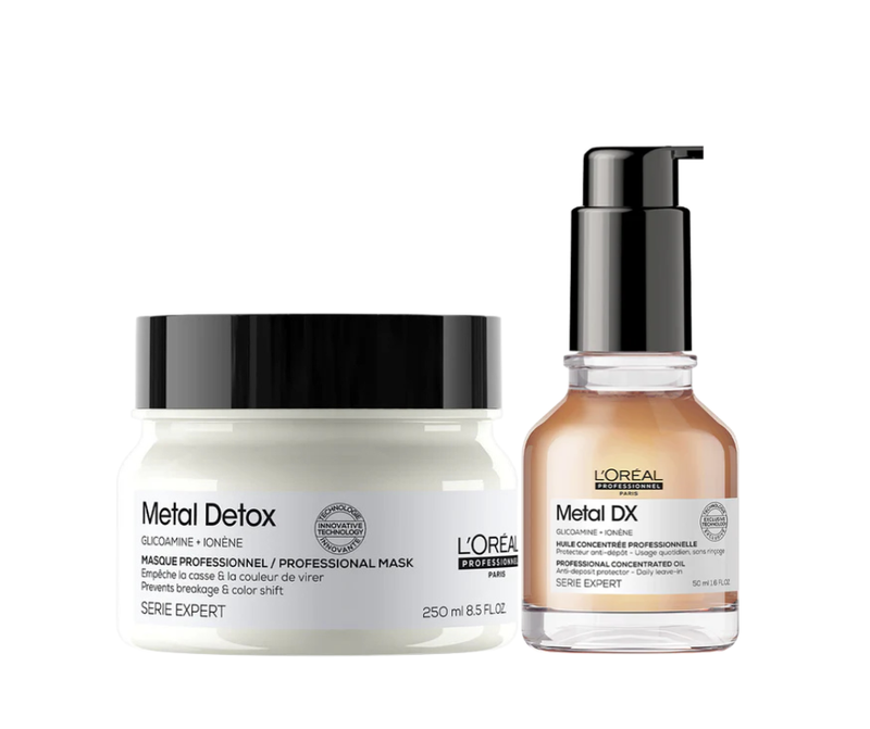 L’Oreal Professionnel Metal DX Hair Mask, 250ml | Concentrated Oil, 50ml Combo Buy at Indicrest