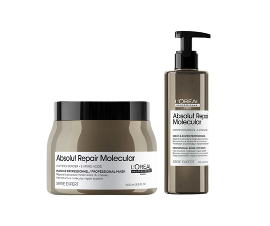 L'Oreal Professionnel Absolut Repair Molecular Hair Mask, 500ml | Absolut Repair Molecular Rinse-Off Serum, 250ml Buy at Indicrest
