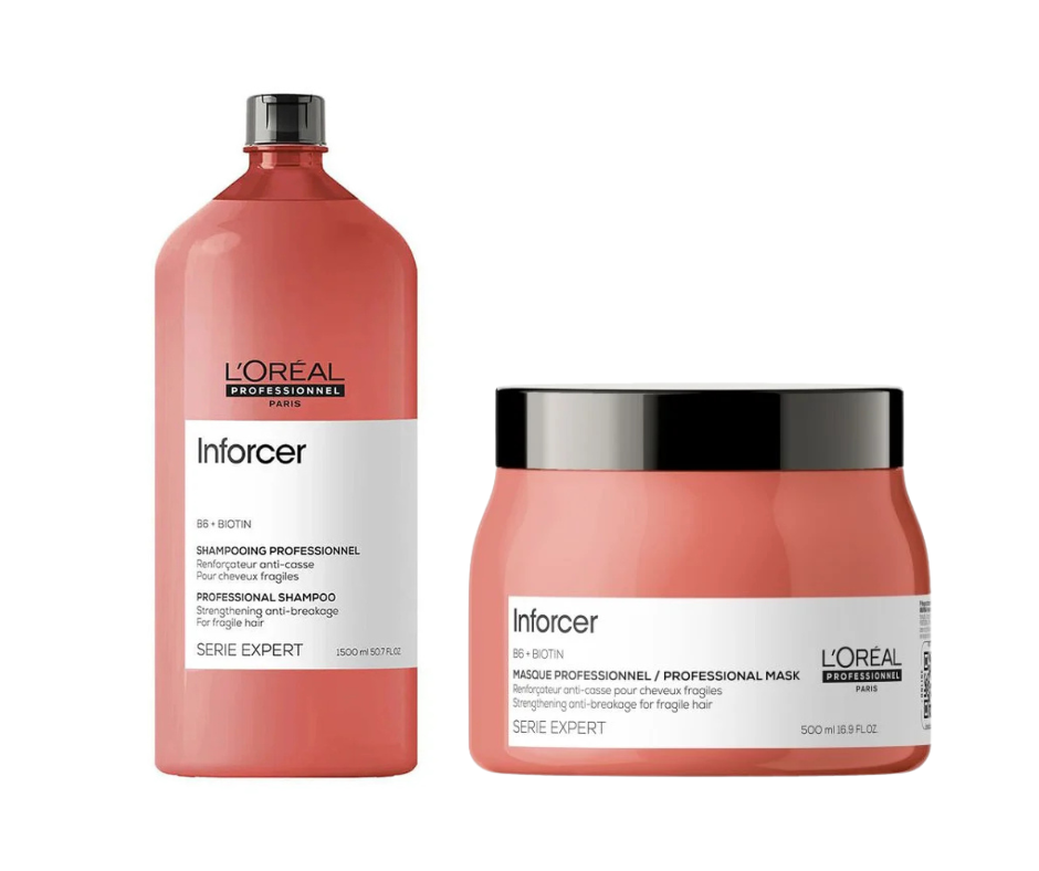 L'Oreal Professionnel Inforcer Shampoo 1500ml | Inforcer Mask 500ml Combo
