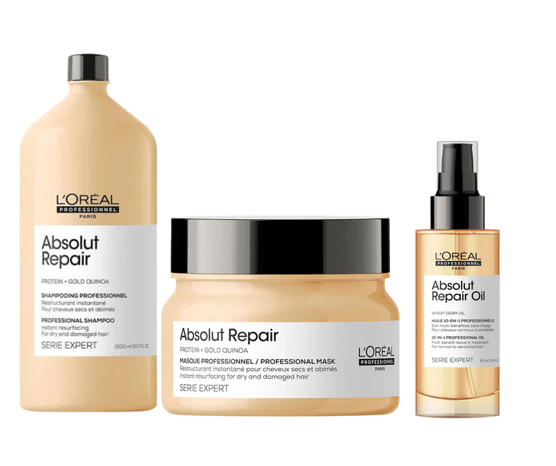 Shampoo 1.5L + Hair Mask 490g + Hair Serum 90g