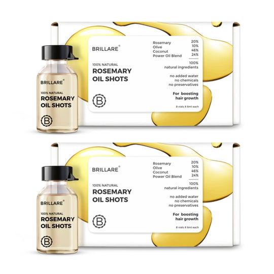 Brillare Rosemary Oil Shots For Visible Hair Growth, Pack of 2 (6ml X 8) - Buy from Indicrest