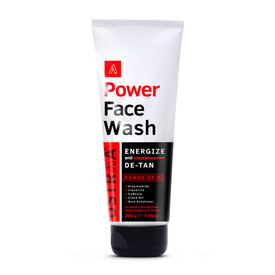 Ustraa Power Face Wash Energize and De-Tan, 200g - for Effective Tan Removal Buy at Indicrest