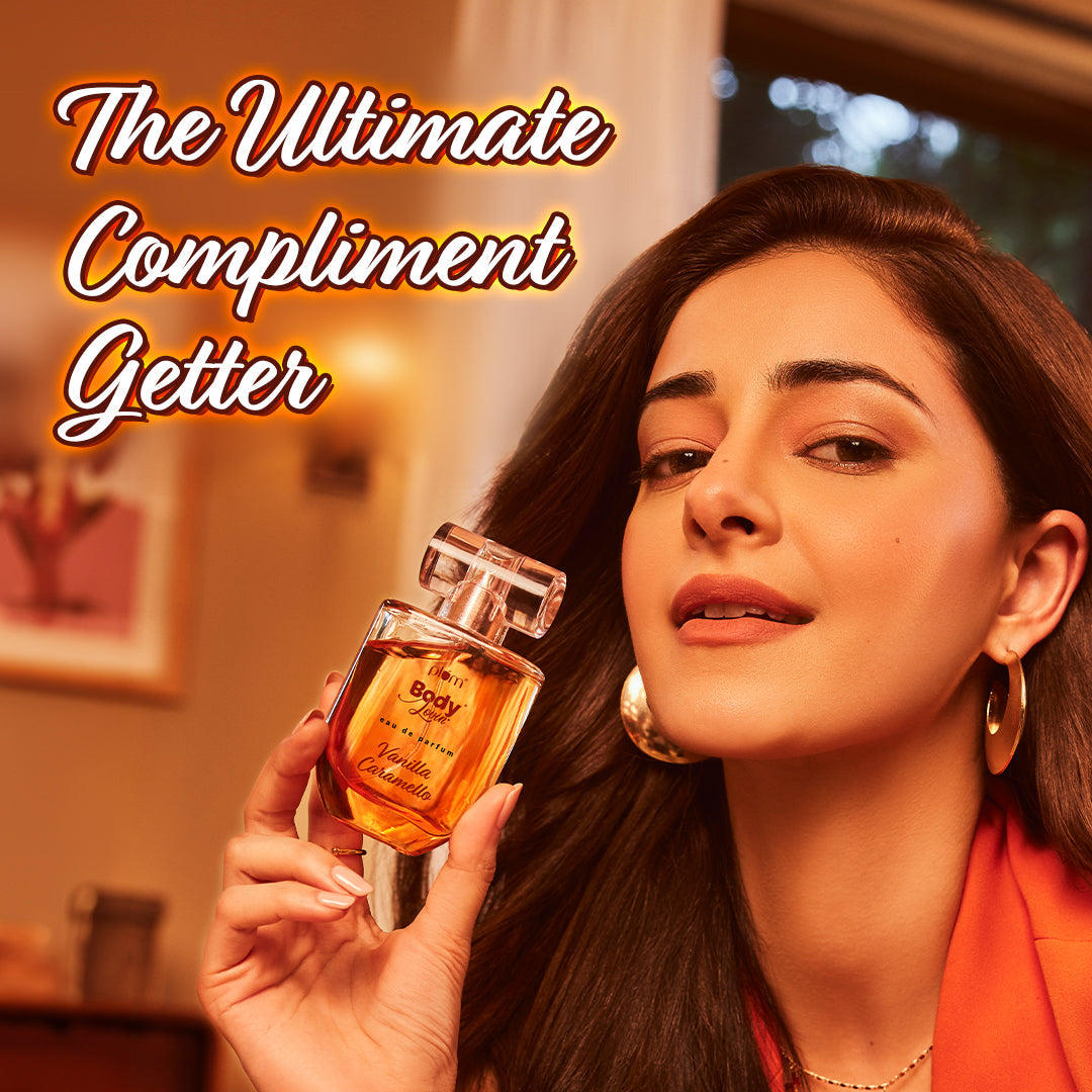 Plum Vanilla Caramello Eau De Parfum (Perfume) by Plum BodyLovin' | Long Lasting | Vanilla & Salted Caramel Fragrance | Supremely Luxurious, 50ml