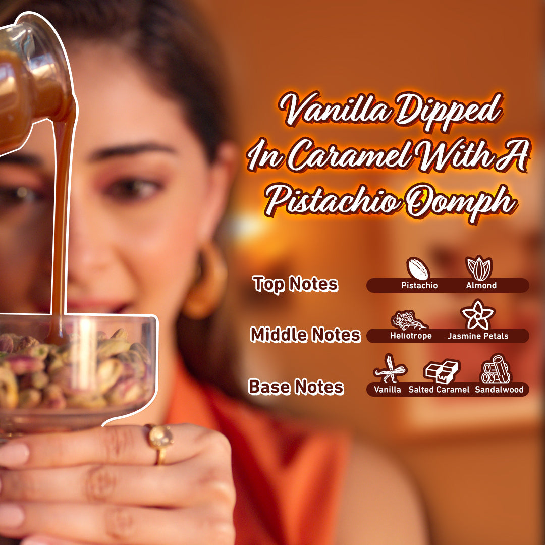 Plum Vanilla Caramello Eau De Parfum (Perfume) by Plum BodyLovin' | Long Lasting | Vanilla & Salted Caramel Fragrance | Supremely Luxurious, 50ml