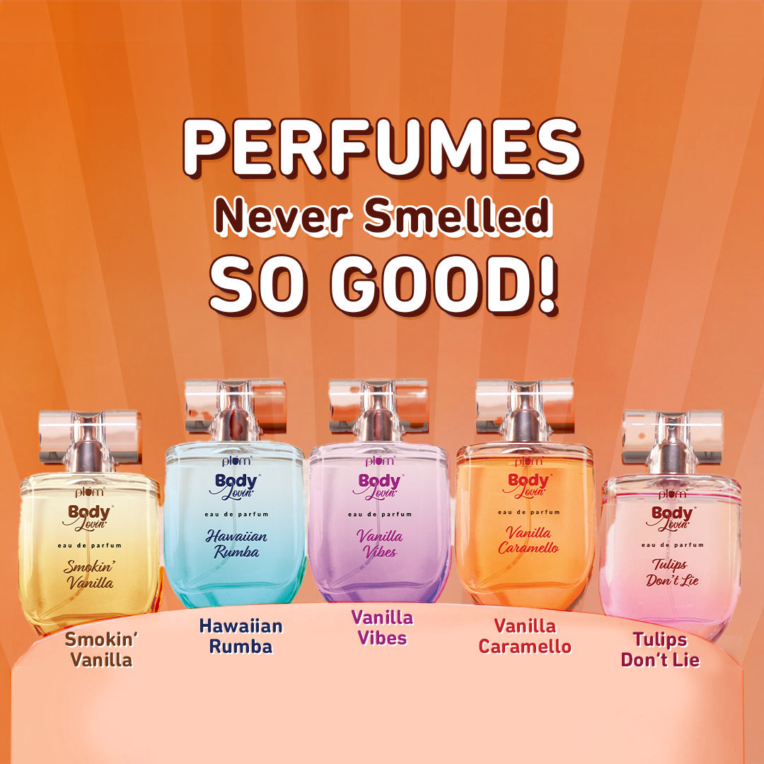 Plum Vanilla Caramello Eau De Parfum (Perfume) by Plum BodyLovin' | Long Lasting | Vanilla & Salted Caramel Fragrance | Supremely Luxurious, 50ml