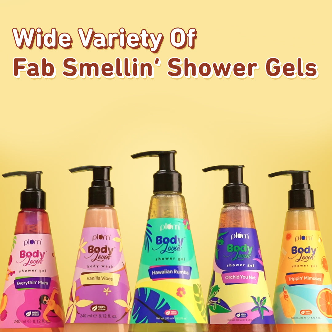 Plum Vanilla Caramello Body Wash by Plum Body Lovin' | SLS-Free | Hydrating Formula | Delicious Caramel Fragrance | Aloe-Infused Body Wash, 240ml