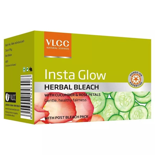 VLCC Insta Glow Herbal Bleach 27g - Indicrest Buy at Indicrest