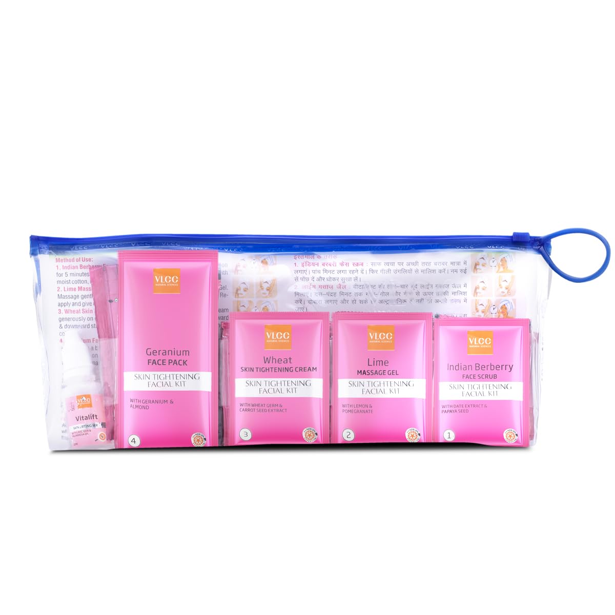 VLCC Skin Tightening Facial Kit Pouch, 240g - Indicrest