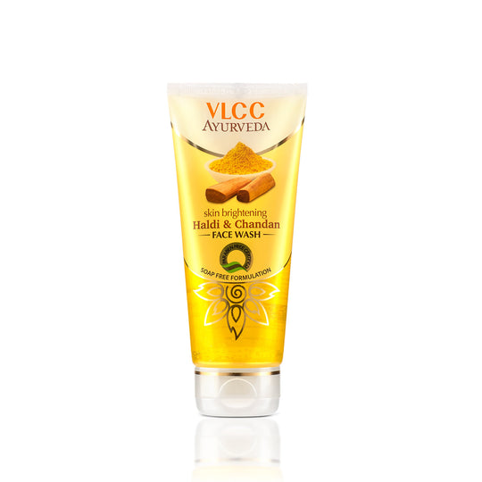 VLCC Ayurveda Haldi & Chandan Face Wash tube on a white background Buy at Indicrest