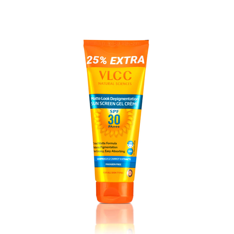 VLCC sunscreen gel cream tube with SPF 30 on a white background Buy at Indicrest