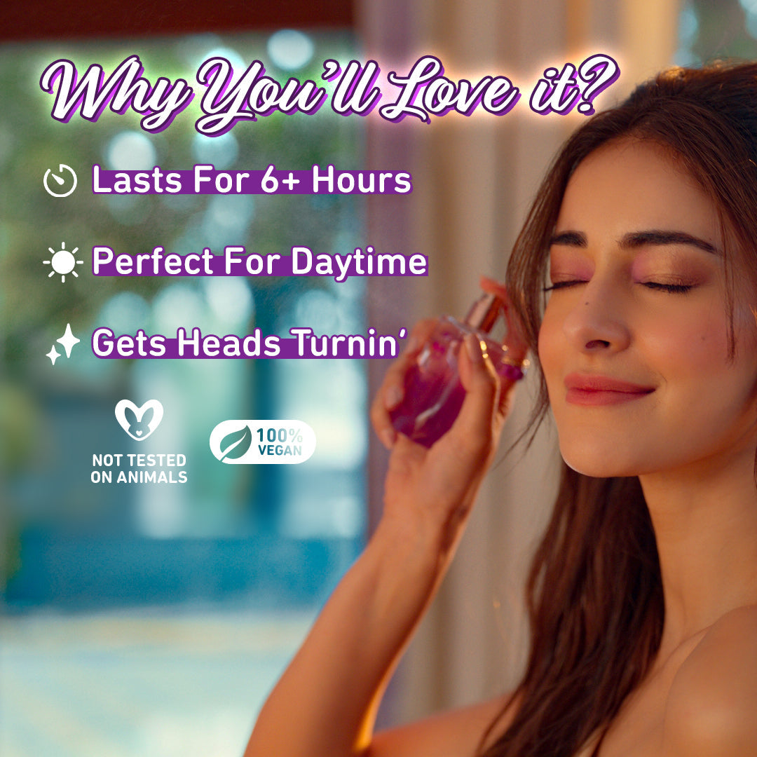 Plum Vanilla Vibes Eau De Parfum (Perfume) by Plum BodyLovin' | Long Lasting | Travel-Friendly | Warm Vanilla Fragrance | Luxury Perfume, 15ml