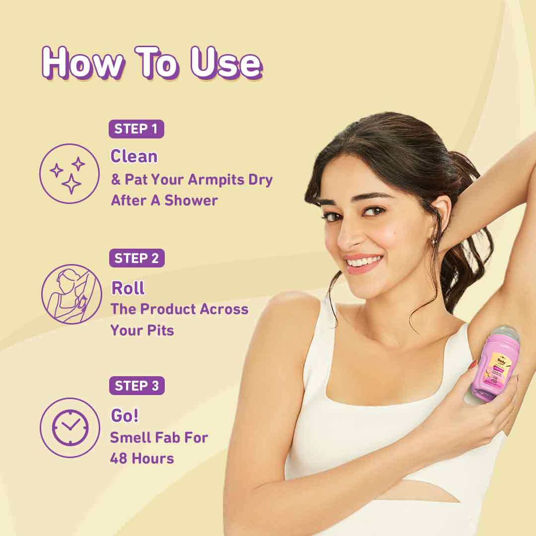 Plum Vanilla Vibes Deodorant Roll On by Plum BodyLovin' | 4% Lactic Acid & 1% Glycolic Acid | Controls Odor & Fades Underarm Darkness | Warm Vanilla Fragrance, 50ml