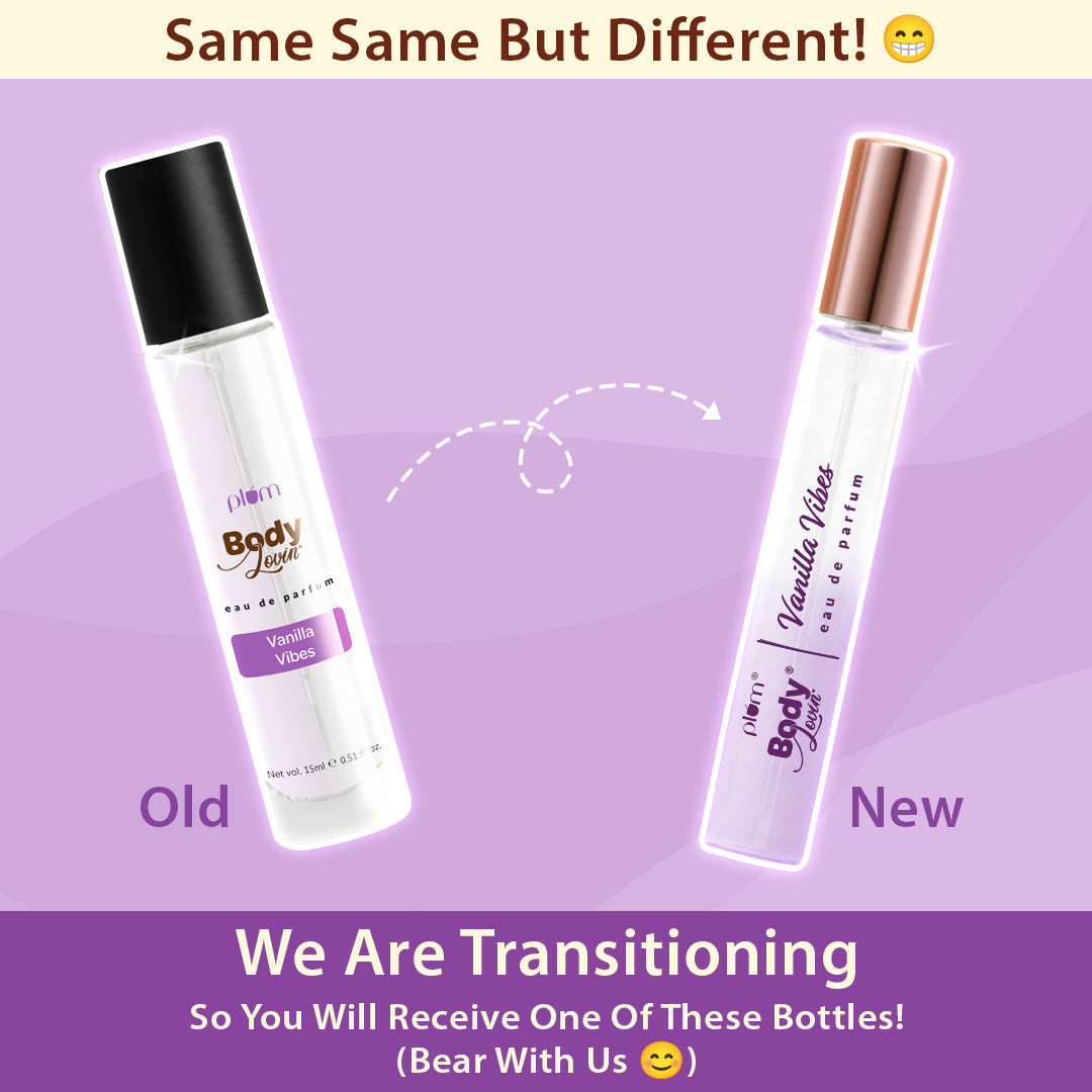 Plum Vanilla Vibes Eau De Parfum (Perfume) by Plum BodyLovin' | Long Lasting | Travel-Friendly | Warm Vanilla Fragrance | Luxury Perfume, 50ml