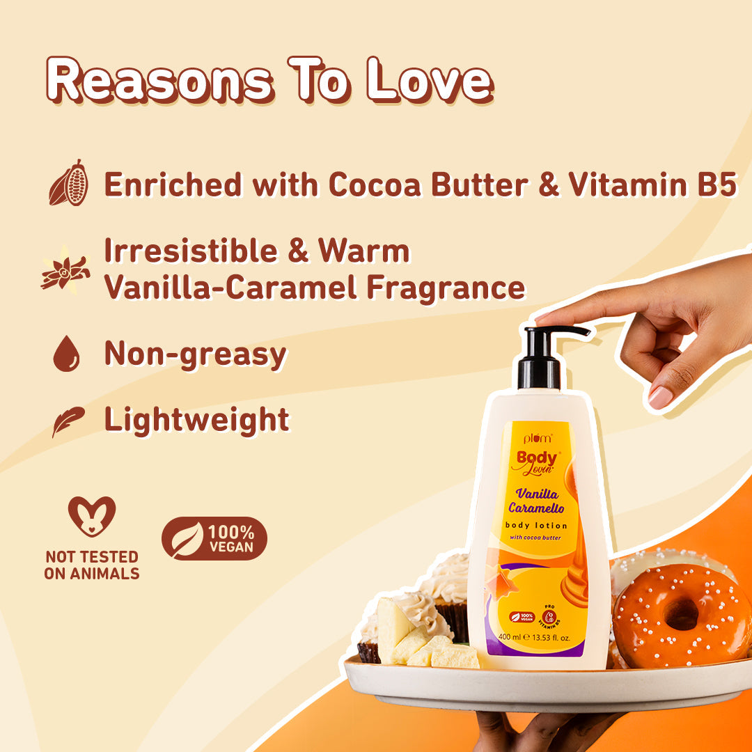 Smell Delish Vanilla Caramello Lotion & Perfume Duo by Plum BodyLovin'