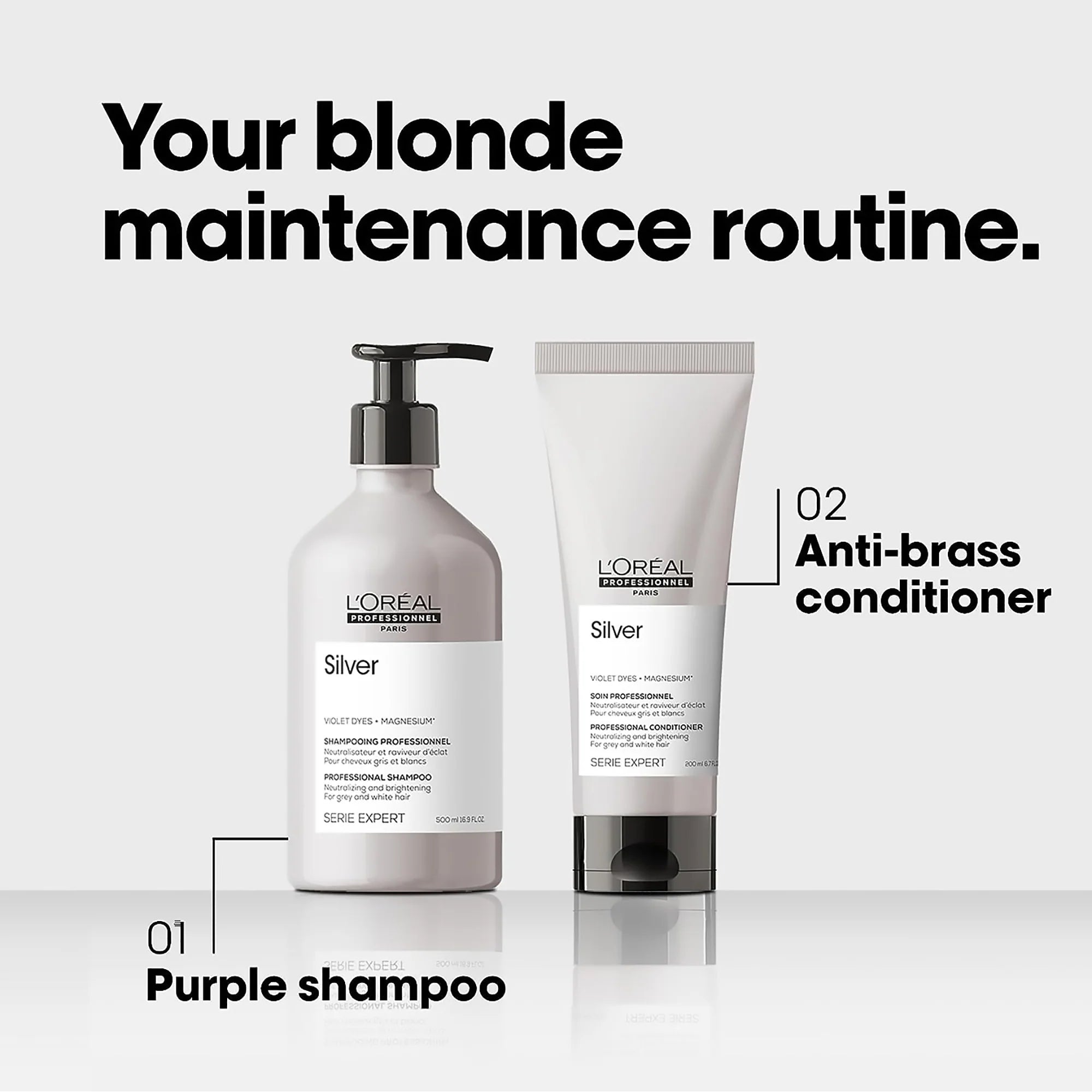 Violet pigment shampoo for brassiness
