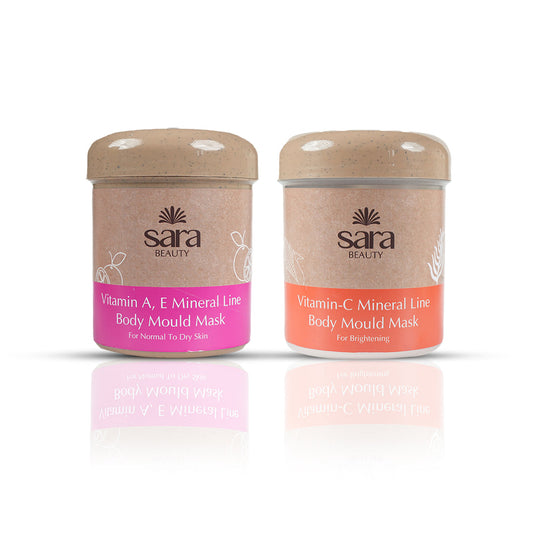 SARA Vit-C Mineral Line Body Mould Mask No-13 ( IN JAR) + V.A.E. Mineral Line Body Mould Mask No14 (IN JAR) - Buy from Indicrest