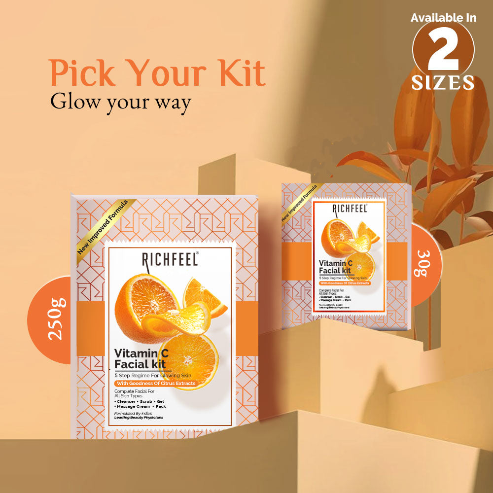 Richfeell Brightening Facial Kit Enriched With Vitamin C 30gm - Image 6 - Buy from Indicrest