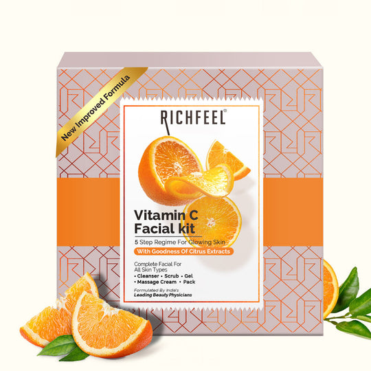 Richfeell Brightening Facial Kit Enriched With Vitamin C 30gm - Buy from Indicrest