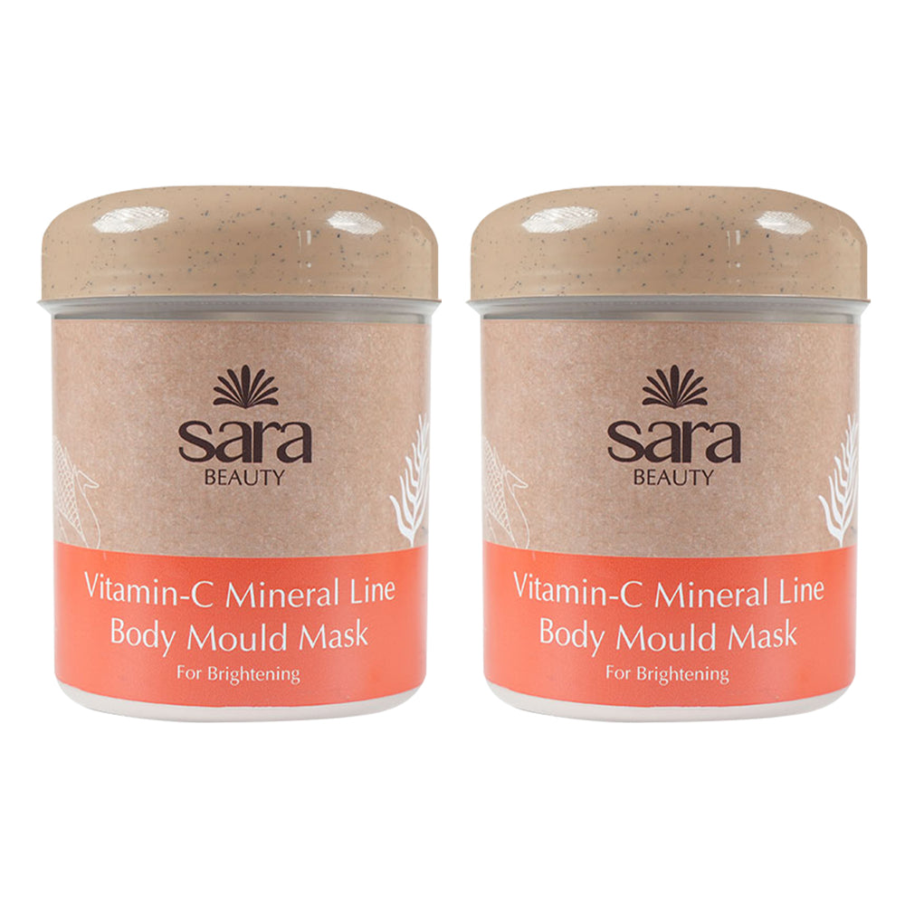 SARA Vit-C Mineral Line Body Mould Mask No -13 (IN JAR) Pack of 2 - Buy from Indicrest