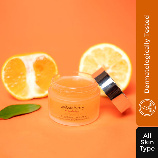 Astaberry Vitamin C Sleeping Gel Mask For soft and healthy Skin - 50ml - Buy from Indicrest