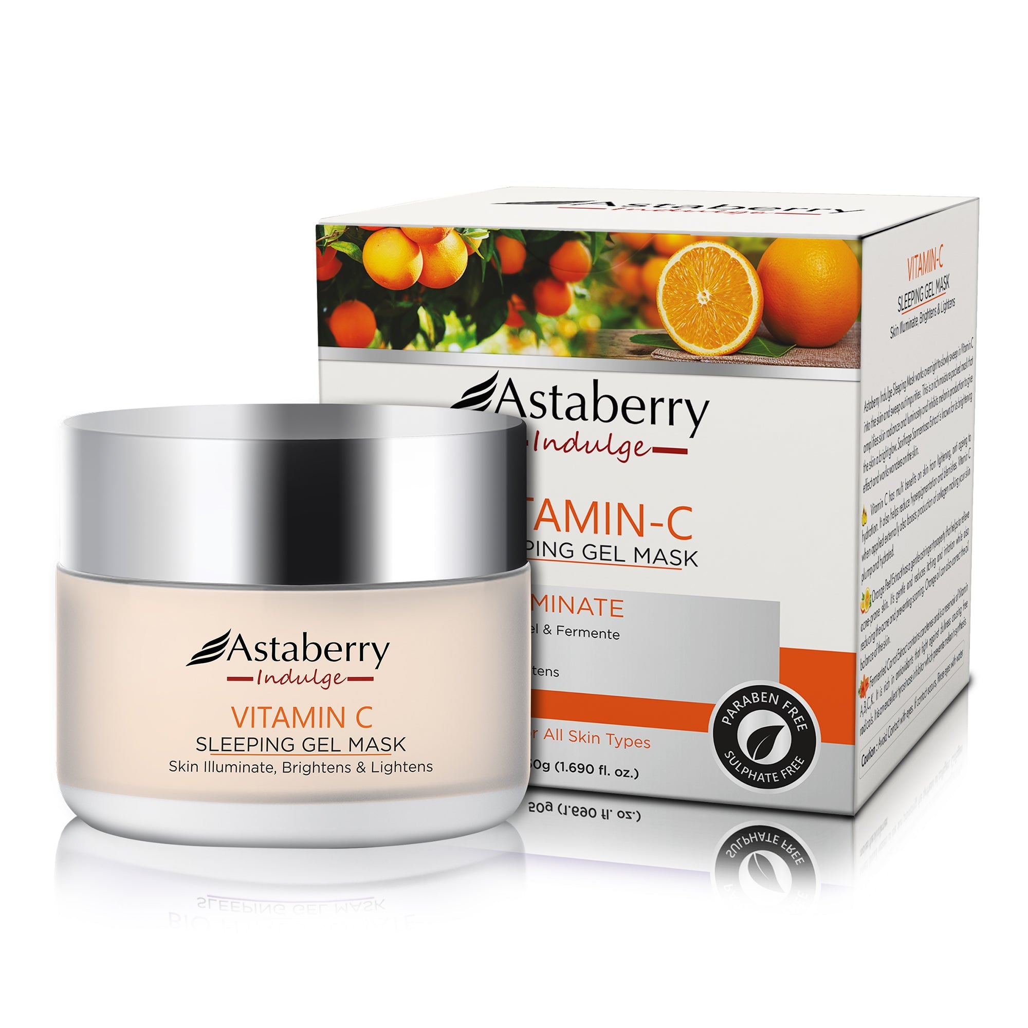 Astaberry Vitamin C Sleeping Gel Mask For soft and healthy Skin - 50ml - Image 9 - Buy from Indicrest