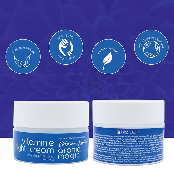 Aroma Magic Vitamin E Nourishing Night Cream Replenishes & Repair Skin, 50g - Image 4 - Buy from Indicrest