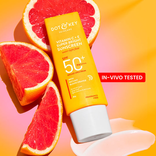 Dot & Key Vitamin C + E Sunscreen, SPF 50+ PA++++, 80g
