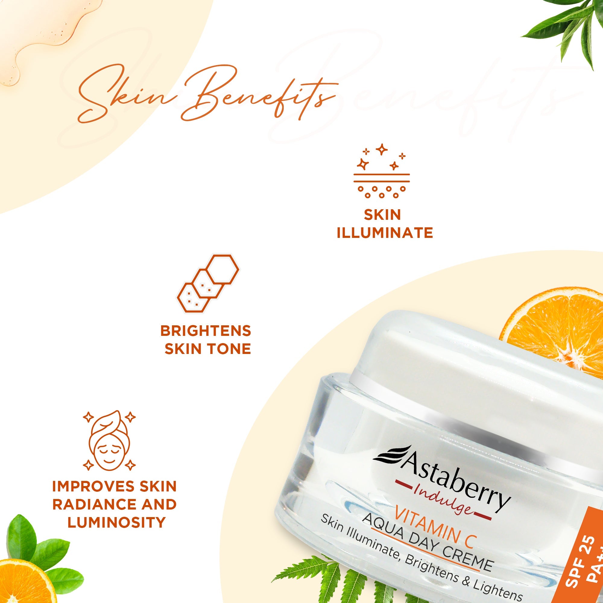 Astaberry Vitamin C Aqua Day Cream SPF 25 for UV Protection - 50 ml - Image 5 - Buy from Indicrest