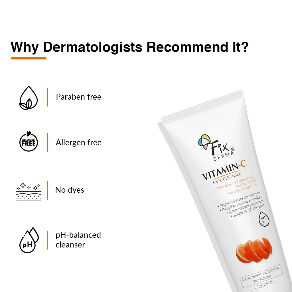 Fixderma Vitamin C Face Wash for oily skin | Gentle cleansing formula to Brighten and Even Out Skin Tone, 75g - Image 5 - Buy from Indicrest