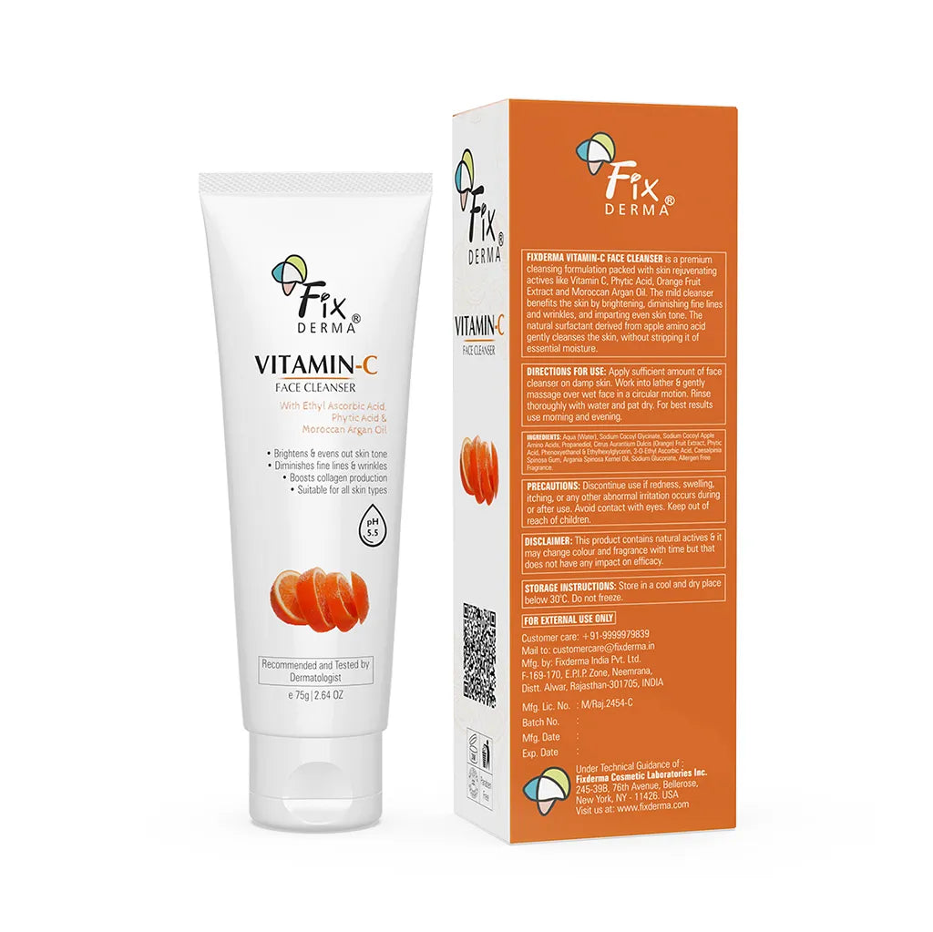 Fixderma Vitamin C Face Wash for oily skin | Gentle cleansing formula to Brighten and Even Out Skin Tone, 75g - Image 8 - Buy from Indicrest