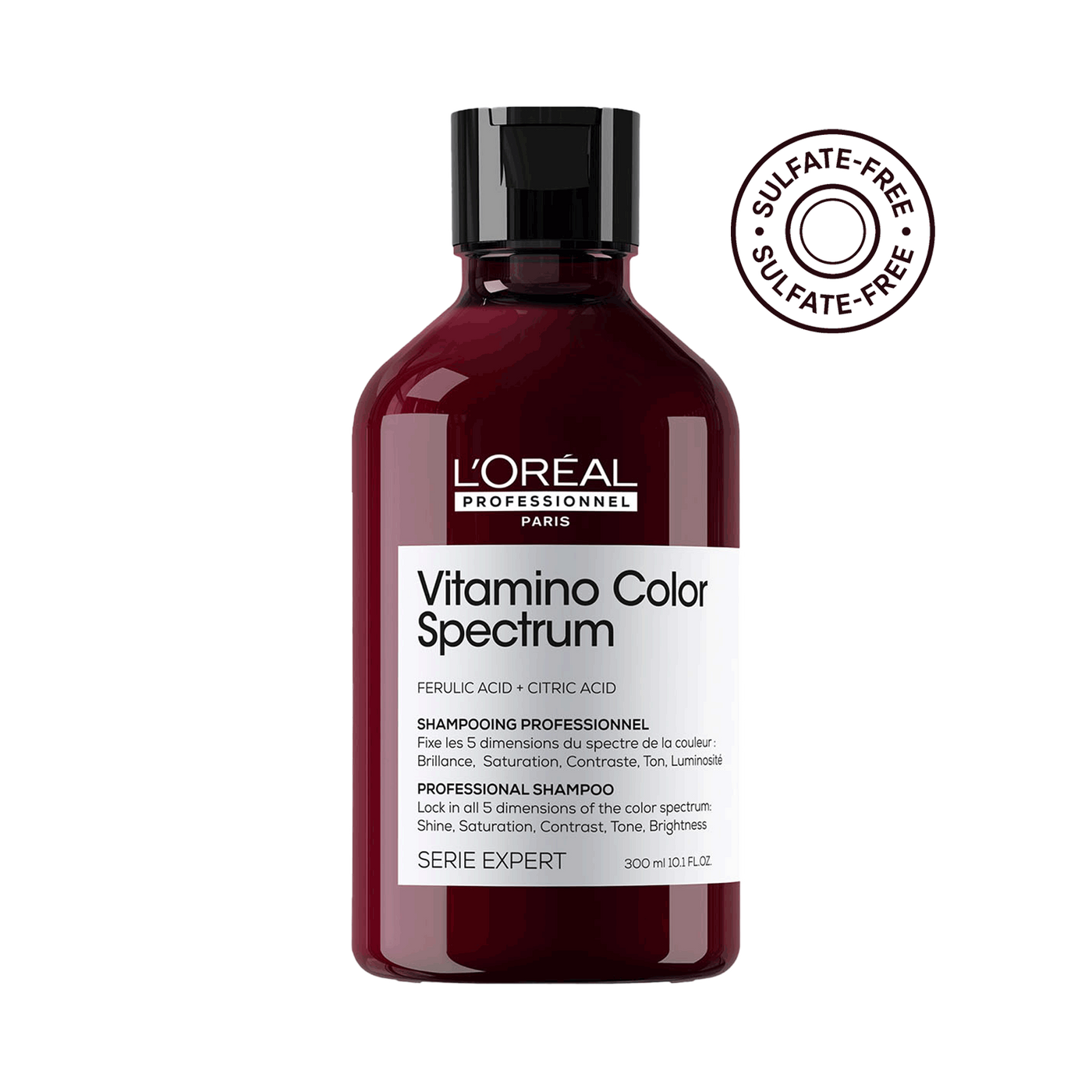 L'Oreal Professionnel Vitamino Color Spectrum Shampoo (300ml) &  Glass Shine Serum (30ml) Combo Pack