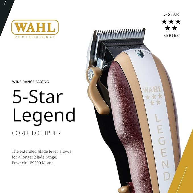 WAHL Legend Clipper Corded WA 8147 | 5 Star Legend Clipping Tool, Professional Hair Clipper