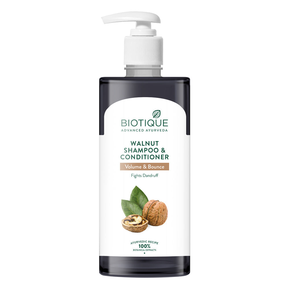Biotique Walnut Volume & Bounce Shampoo and Conditioner, 120ml - Image 6 - Buy from Indicrest