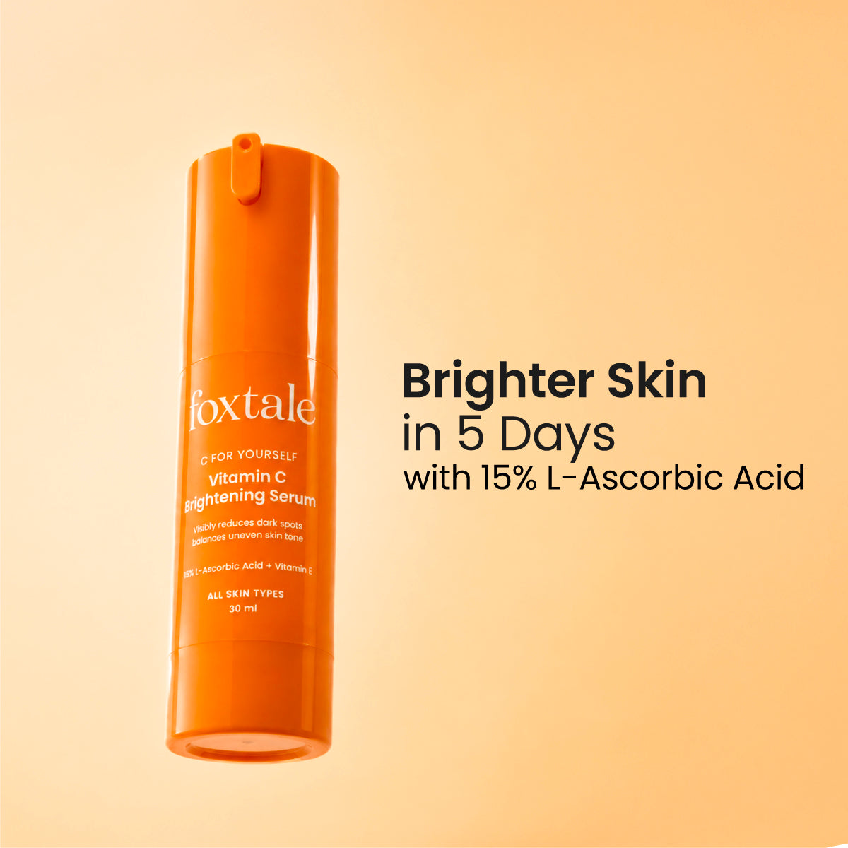 Foxtale Vitamin C Serum 5 days to brighter skin, 33 days to blemish-free skin | 30 ml - Image 8 - Buy from Indicrest