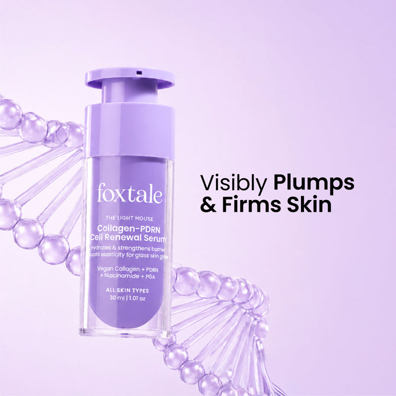 Foxtale Cell Renewal Collagen-PDRN Serum Increases cell renewal cycle for firm & radiant skin | 30ml - Buy from Indicrest