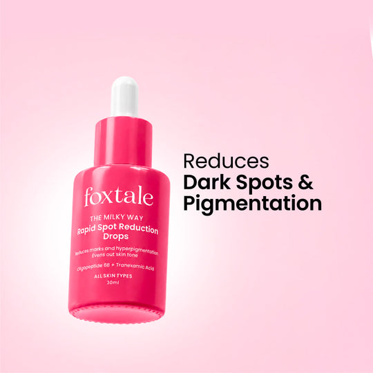 Foxtale Rapid Spot Reduction Drops 3% Tranexamic Acid and Niacinamide to treat pigmentation and dark spots | 30 ml - Buy from Indicrest