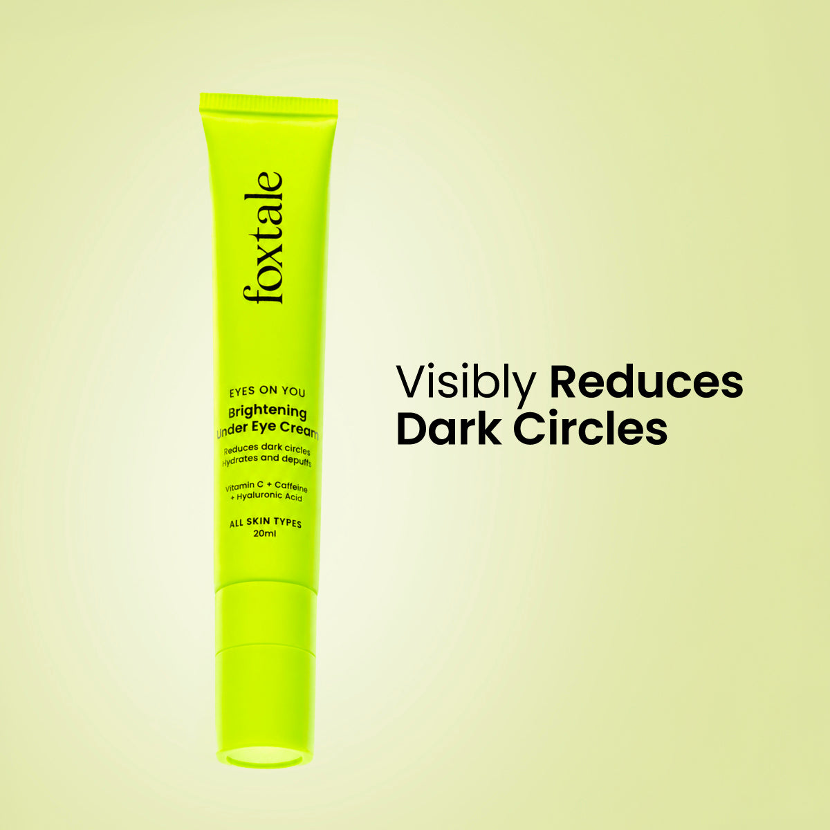 Foxtale Brightening Under Eye Cream A dark circle reducing eye cream that works like a under eye filler | 20 ml - Buy from Indicrest
