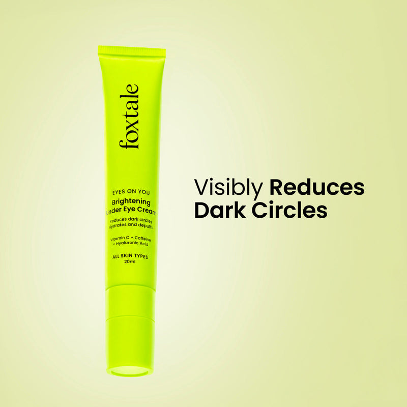 Foxtale Brightening Under Eye Cream A dark circle reducing eye cream that works like a under eye filler | 20 ml - Buy from Indicrest