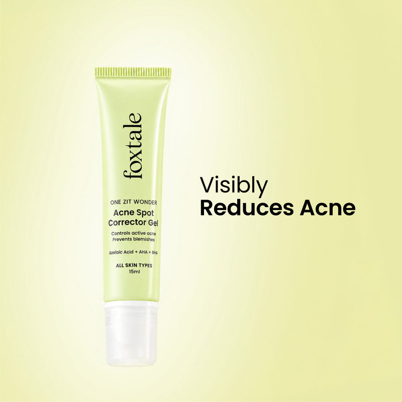 Foxtale Acne Spot Corrector with Salicylic Acid Shrinks and treats active acne in 12 hours | 15ml - Buy from Indicrest