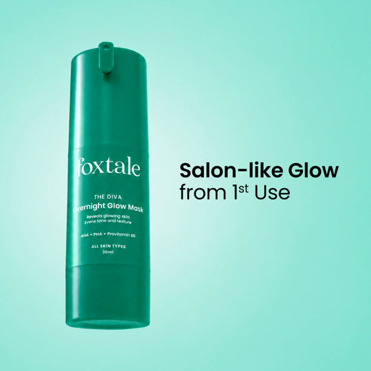 Foxtale Overnight Glow Mask For a salon-like brightening facial overnight | 30ml - Buy from Indicrest