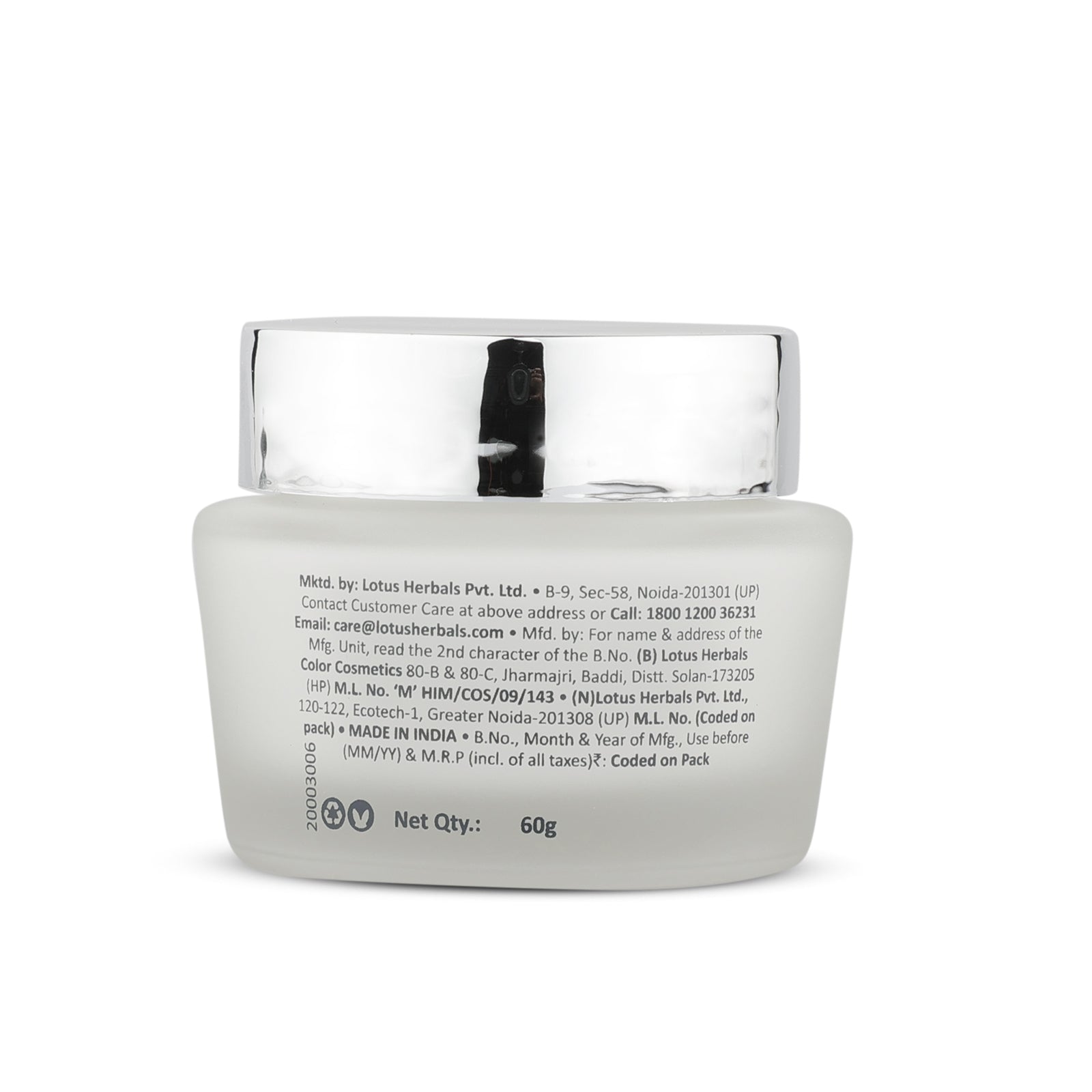 Lotus Herbals WhiteGlow Skin brightening Gel Creme SPF 25 PA+++, 60g