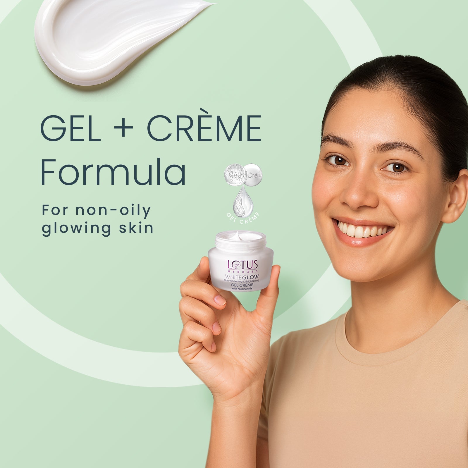 Lotus Herbals WhiteGlow Skin brightening Gel Creme SPF 25 PA+++, 60g