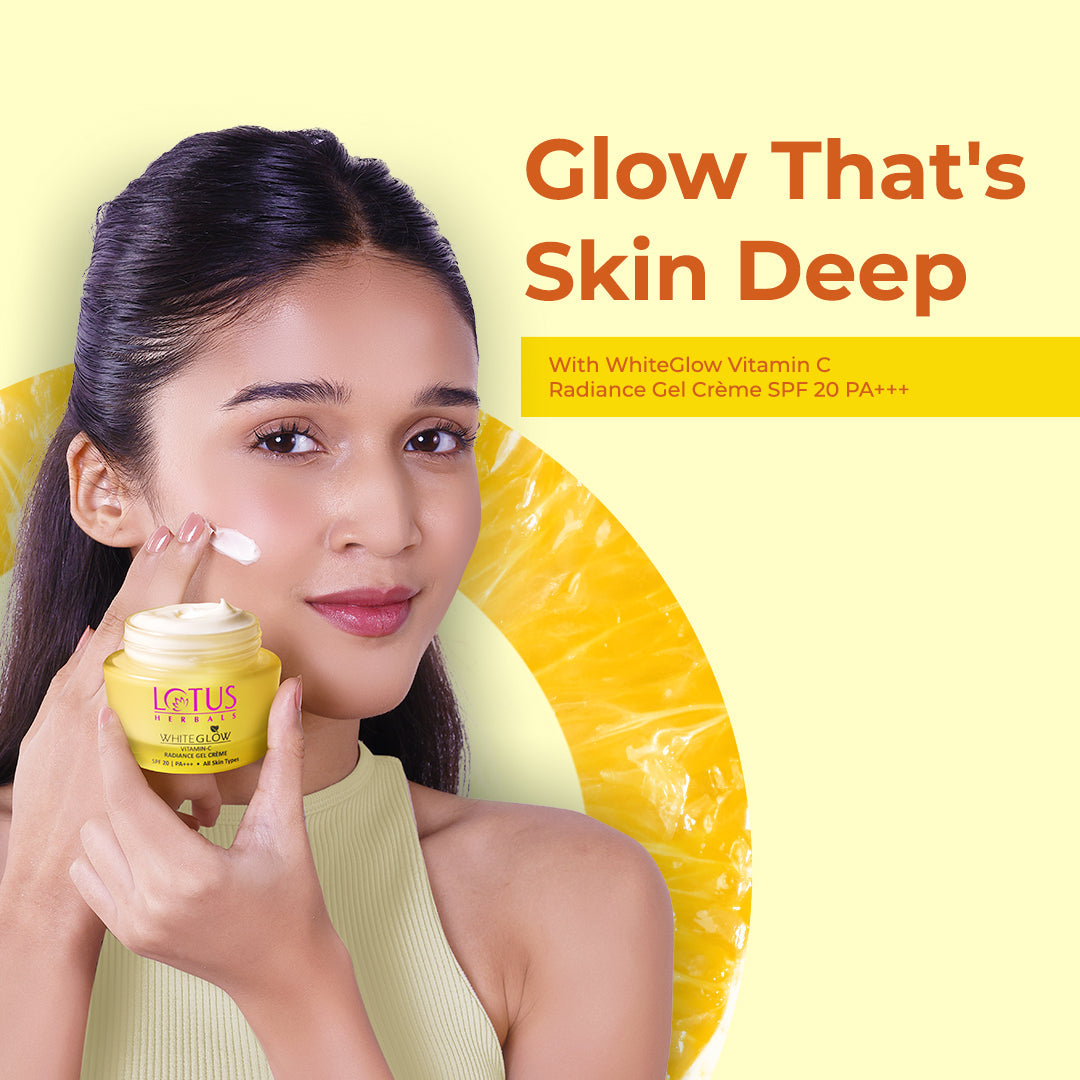 Lotus Herbals WhiteGlow Vitamin-C Radiance Gel Creme SPF 20 PA+++, 50g