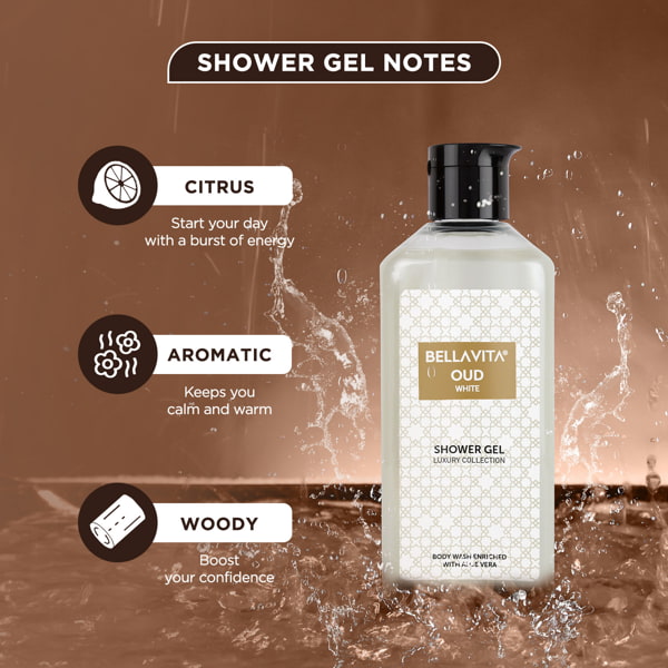 OUD WHITE Shower Gel - 250ml - Image 6 - Indicrest