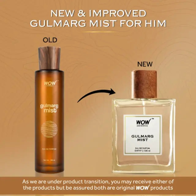 WOW Skin Science Earthy Perfume luxury packaging