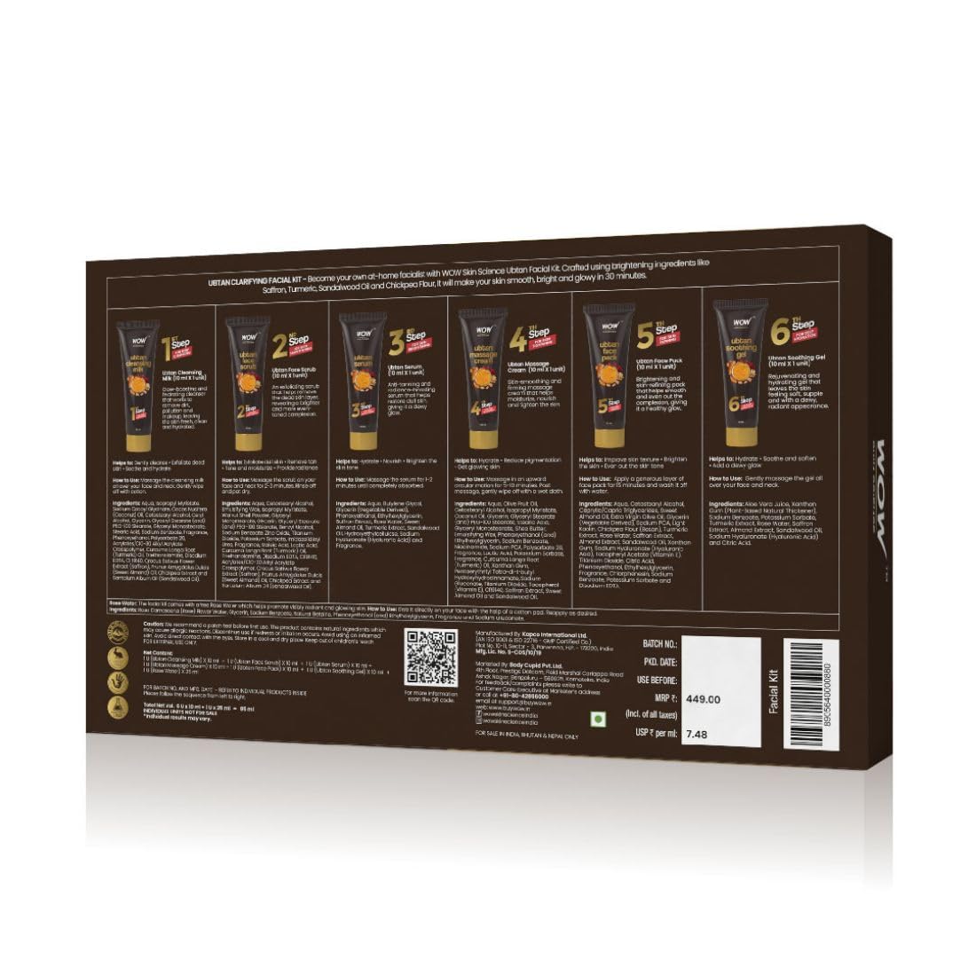 WOW Ubtan Radiance Kit pouch for travel use

