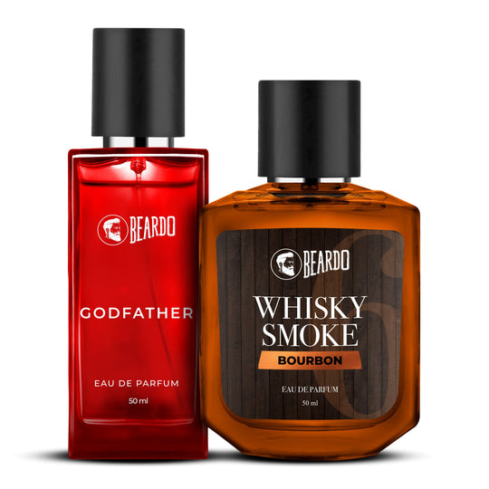 Beardo WS Bourbon 50ml & Godfather Perfume EDP 50ml Combo - Buy from Indicrest
